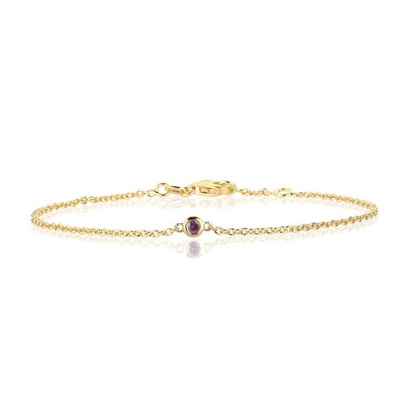 Nuran Zoe Armbånd 14kt guld, i red-gold, til unisex, fra Nuran