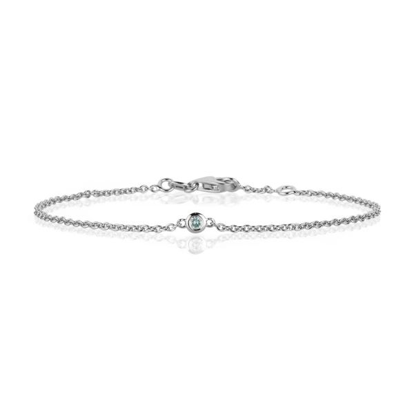Nuran Zoe Armbånd 14kt hvidguld, i red-gold, til unisex, fra Nuran
