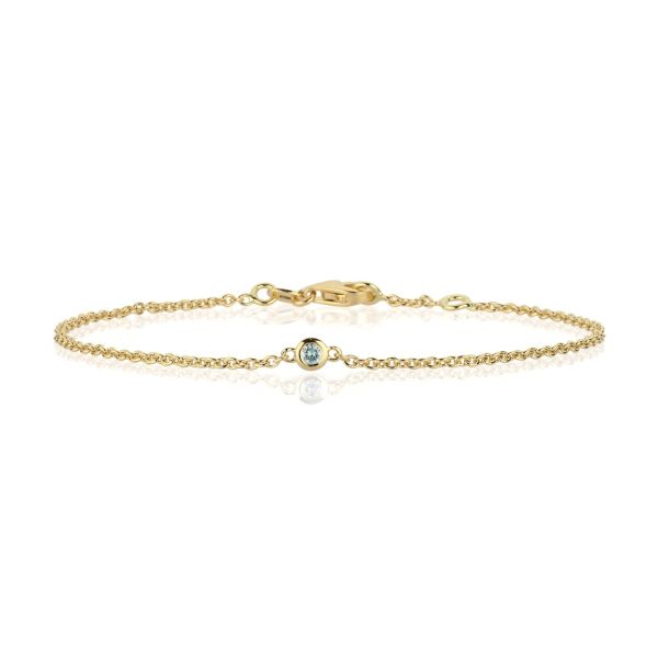 Nuran Zoe Armbånd 14kt guld, i red-gold, til unisex, fra Nuran