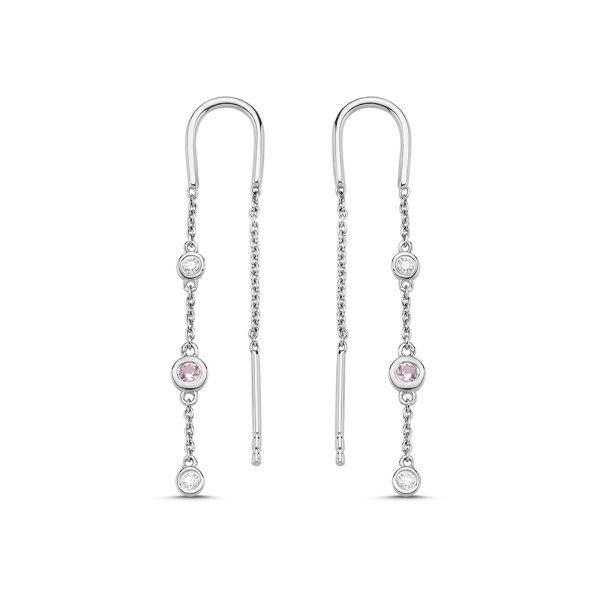 Nuran Zoe Øreringe 14kt Hvg., i red-gold, til unisex, fra Nuran