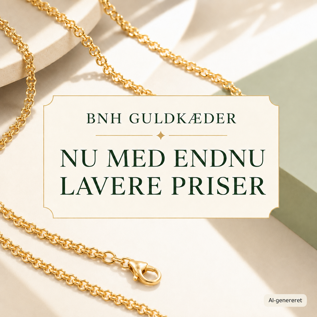 [ai-genereret] - BNH guldkæder nu med endnu lavere priser