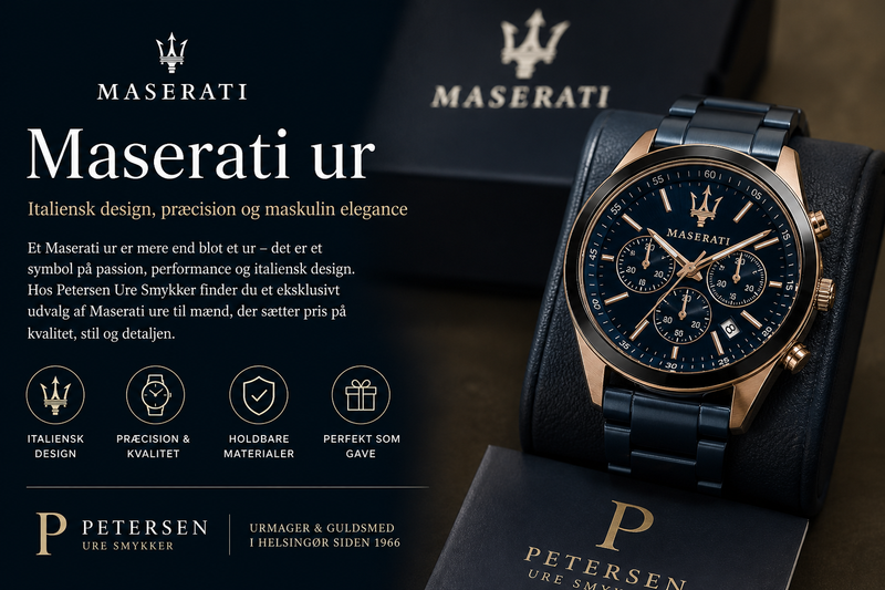 Maserati ur: elegance, sport og italiensk design