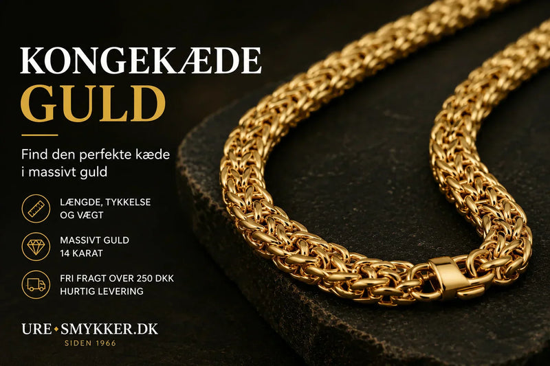Kongekæde guld: tidløs elegance og historie hos Ure-Smykker.dk