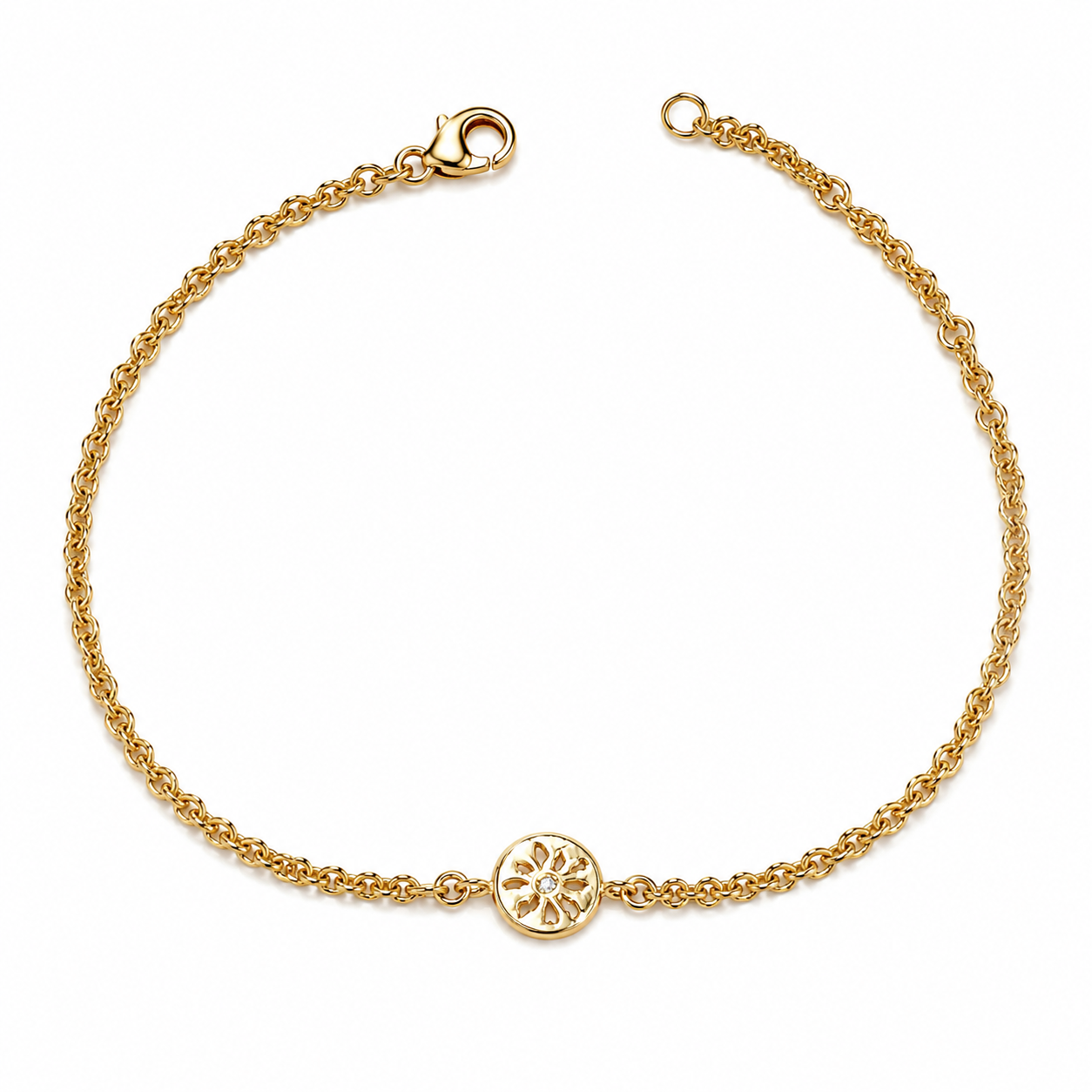 Lene Visholm Armbånd 14 kt Rødguld Diamant 0,01 ct B600-5RG billede 1