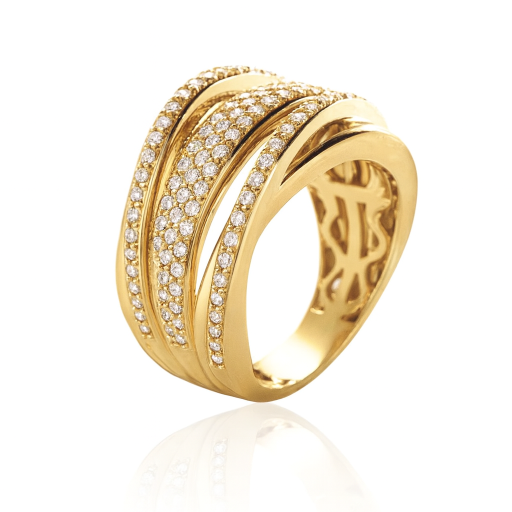 BLOMSTER RING SATURN 14KT.