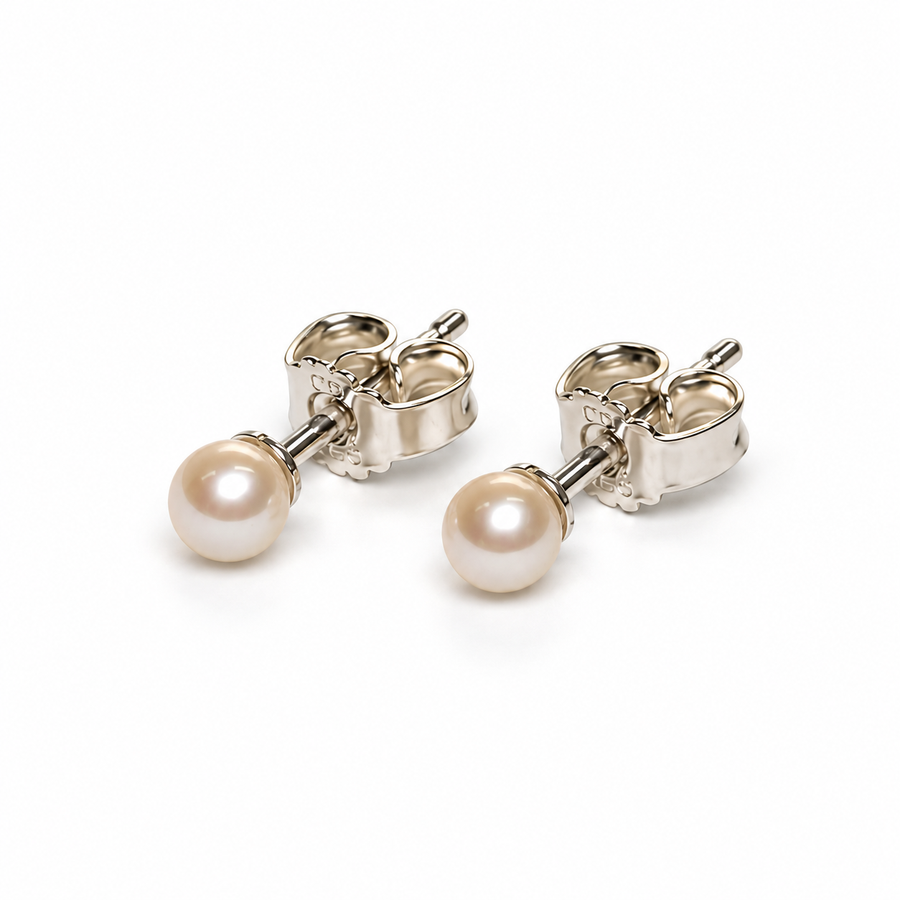 Ferskvandsperler ørestikker 925 sølv 4-4.5mm