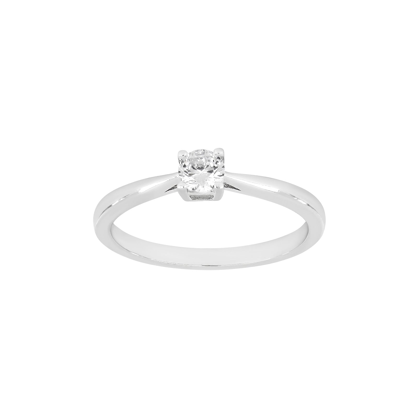 Rhd. sølv ring 4mm grab HEGENOR Str.60 – Ring i rhodineret sølv fra Joanli Nor – Varenr. '10451040960
