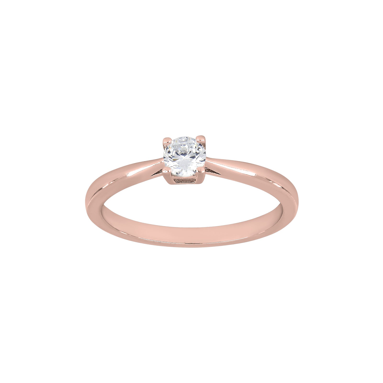 Rosaforg. sølv ring 4mm grab HEGENOR Str.54 – Ring i rhodineret sølv fra Joanli Nor – Varenr. '10451047954