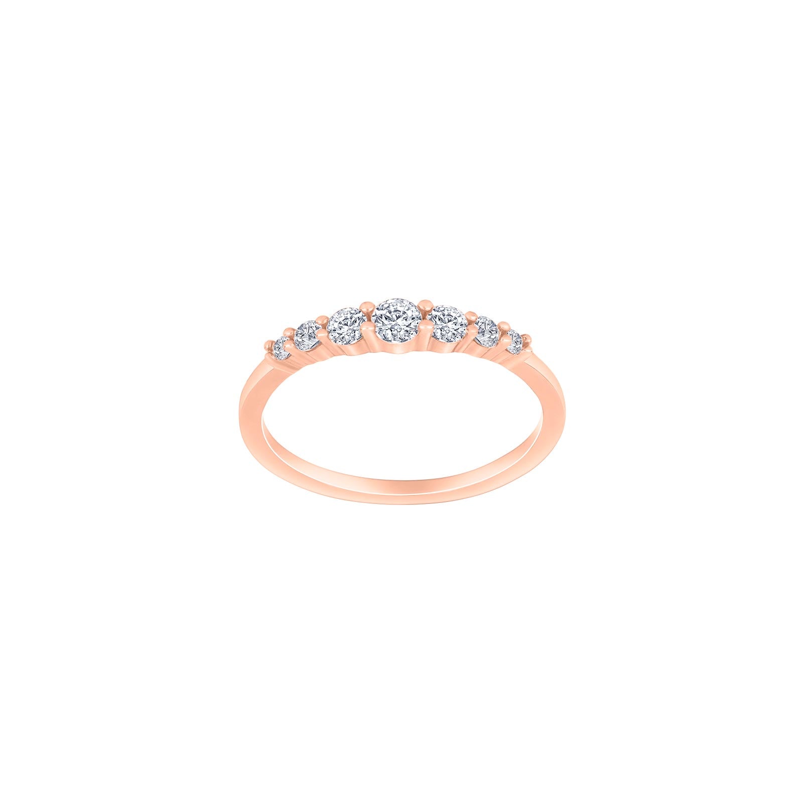 Rosafg sølv ring LINDANOR, 54 – Ring i rhodineret sølv fra Joanli Nor – Varenr. '10451207954
