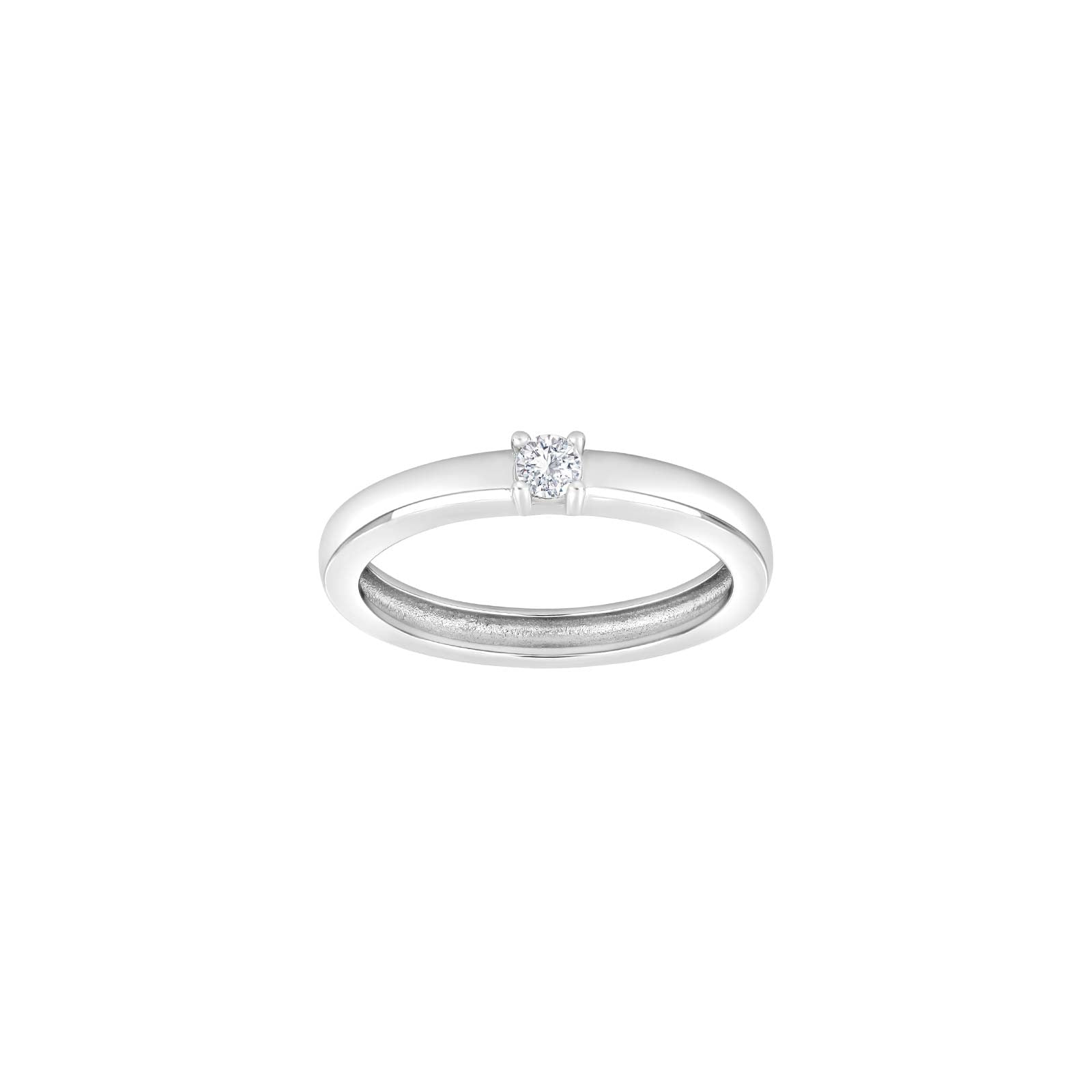 Rhd. Sølv ring 1cz OBINOR str. 56, fra Joanli Nor