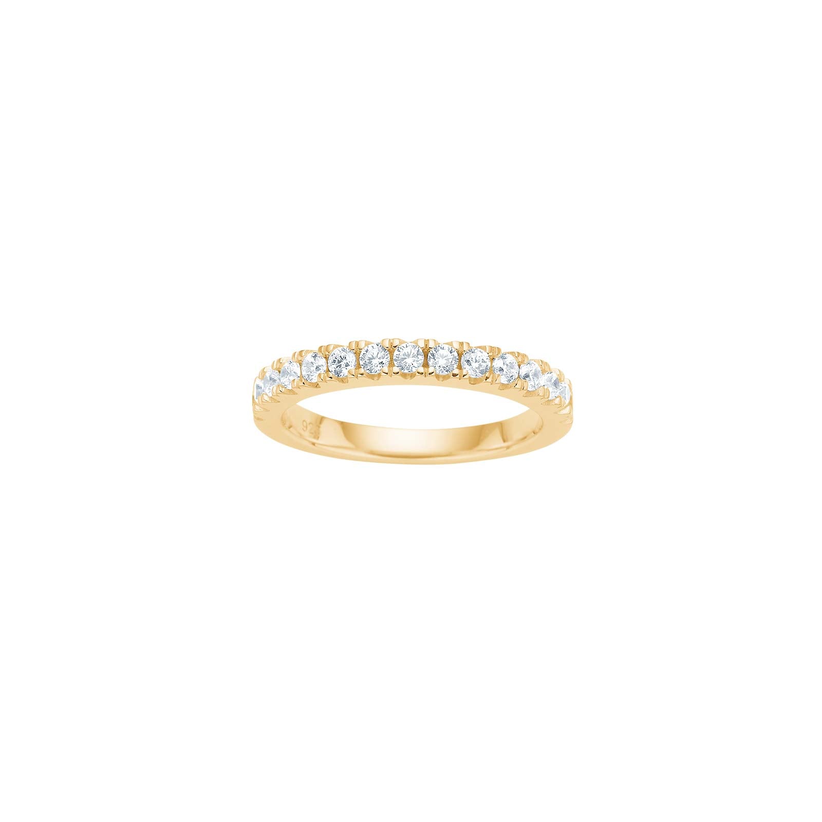 Forgyldt sølv ring ADINANOR largestr. 56 – Ring i rhodineret sølv fra Joanli Nor – Varenr. '10451365956