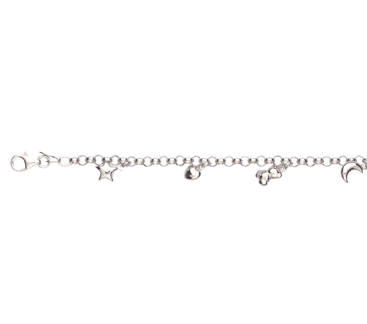 L&G Armbånd sølv rh.m/charms