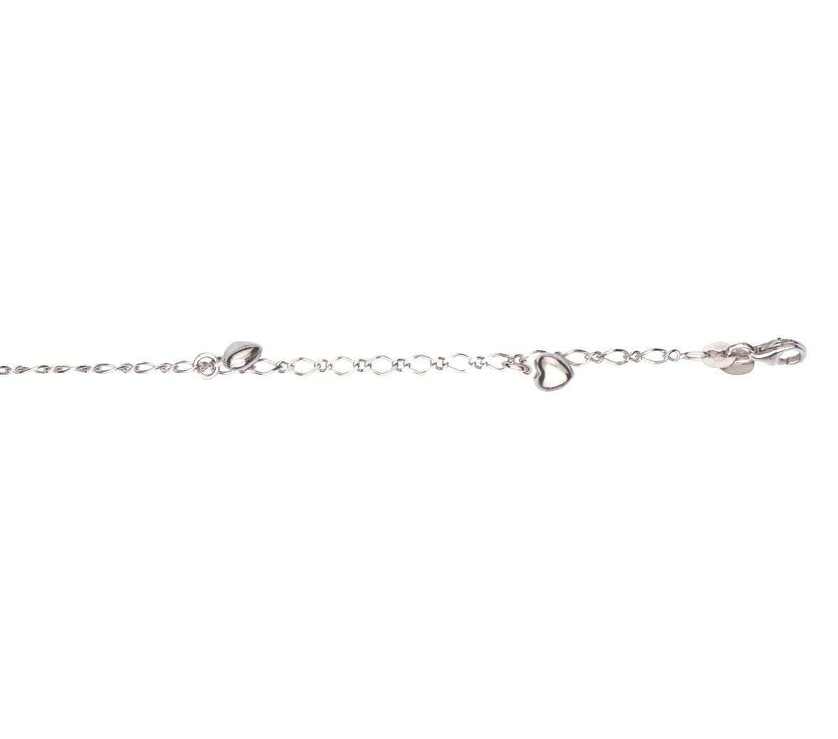 L&G Armbånd sølv rh. hjerter