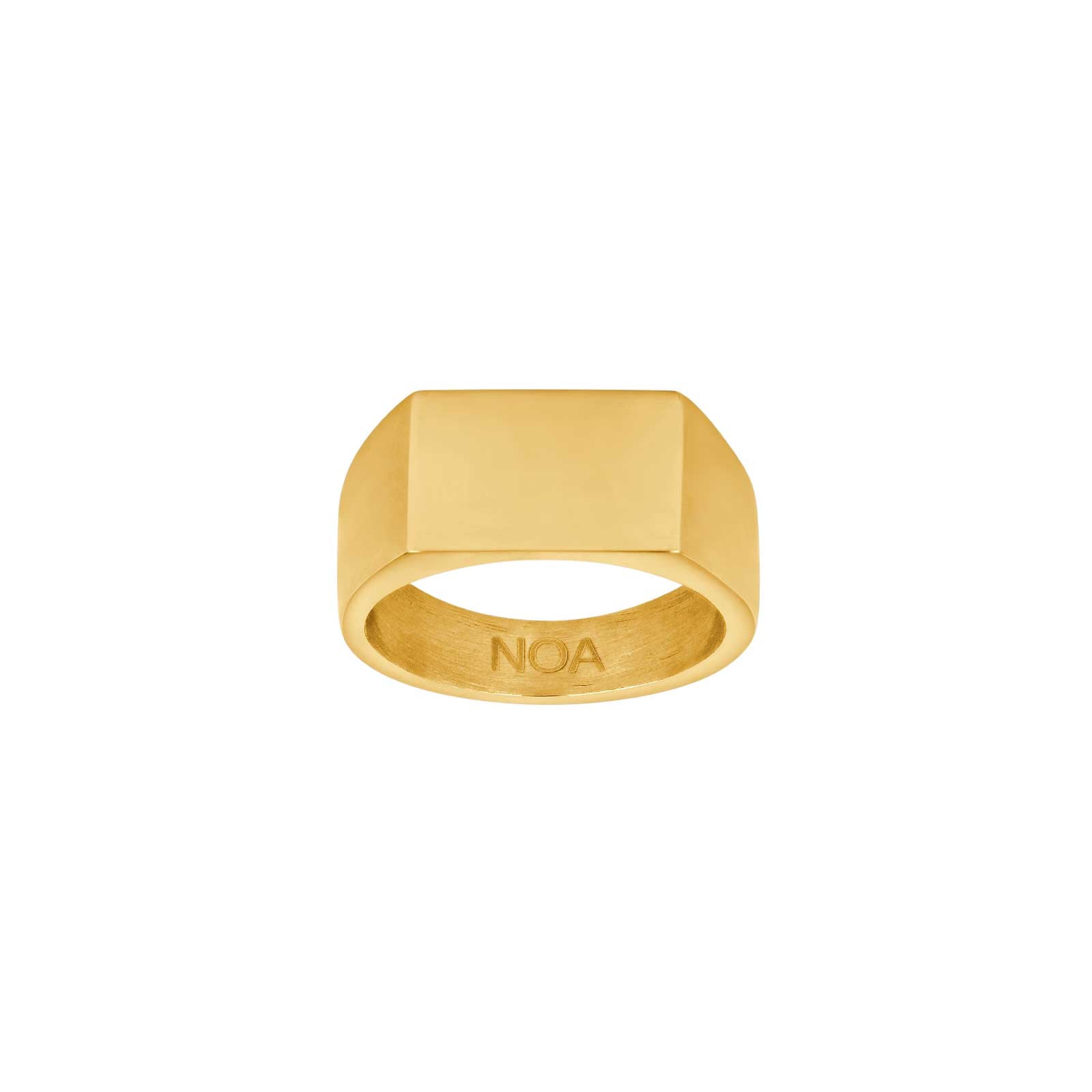 SON stål ring IP gold plade str. 60 – Ring i rhodineret sølv fra SON of NOA – Varenr. '10840022860