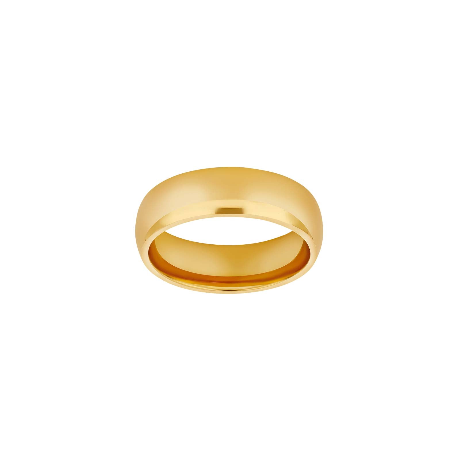 SON stål ring IP gold blank str. 50 – Ring i rhodineret sølv fra SON of NOA – Varenr. '10840052850