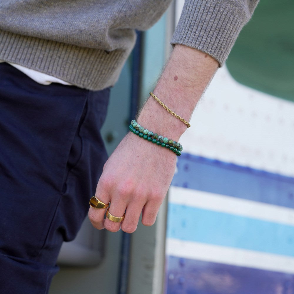 SON of NOA armbånd med mat afrikansk turkis 6 mm