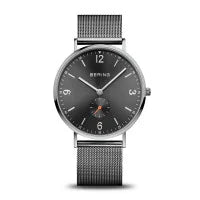 Bering - Ultra Slim | poleret/børstet grå | 18340-377
