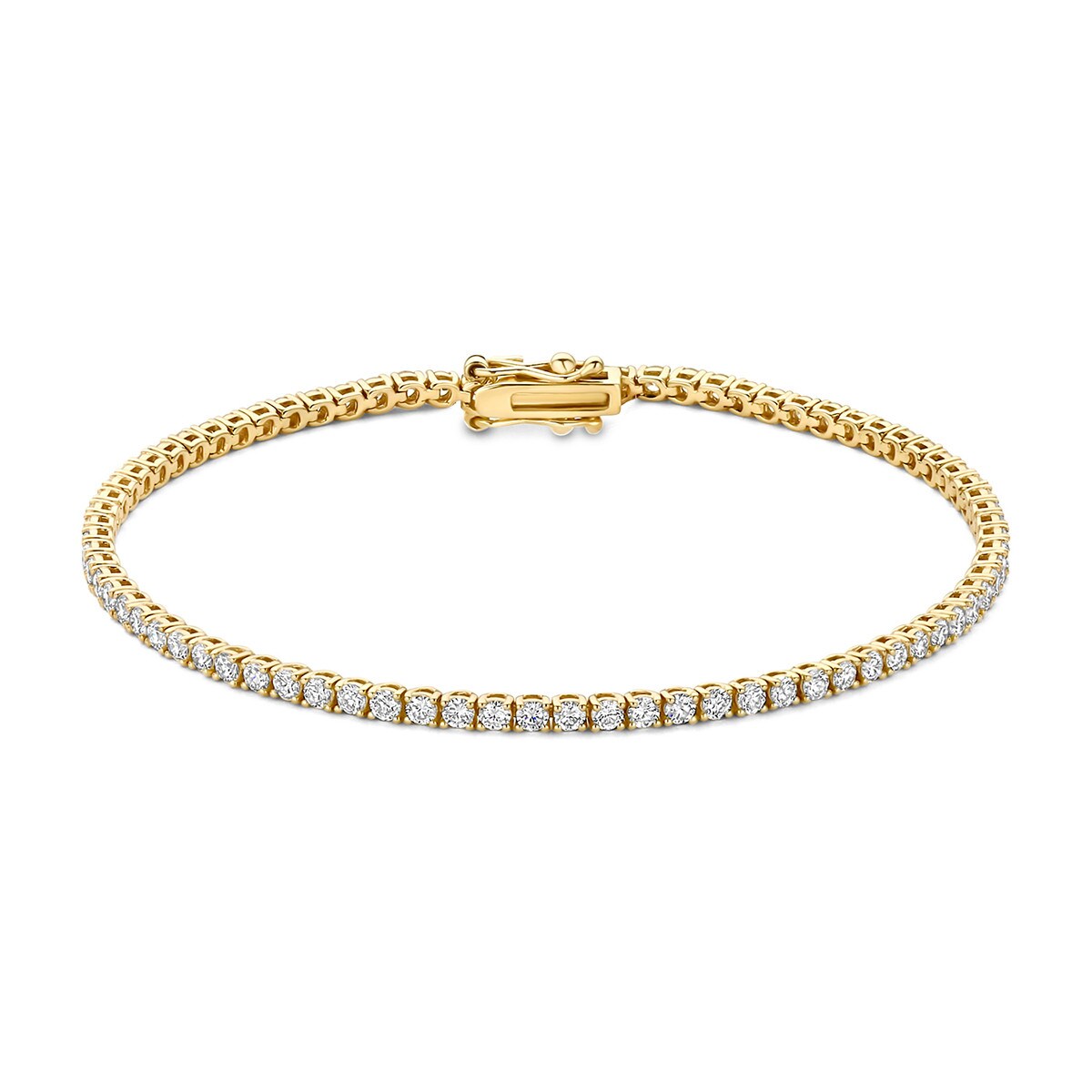 Blush 14 kt guld tennisarmbånd med 2,31 ct labgrown diamanter – elegant klassisk smykke