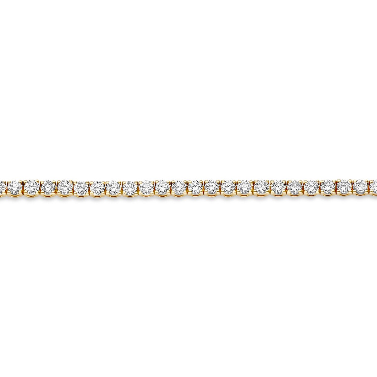 Nærbillede af Blush tennisarmbånd i 14 kt guld med funklende labgrown diamanter, 2,31 ct