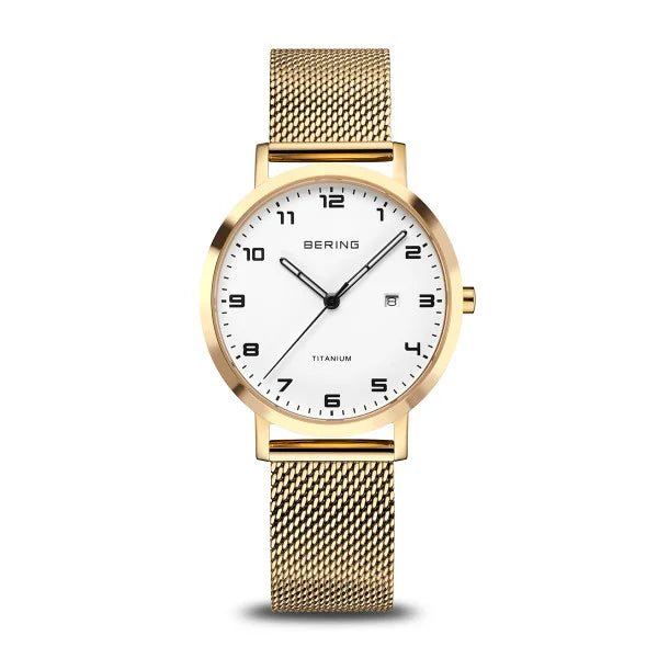 Bering - Titanium | poleret/børstet guld | 18634-334