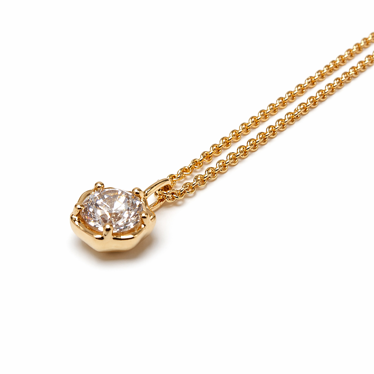Petersen Jewels 14Kt Rustikt vedhæng med 1,00ct Labgrown Diamant