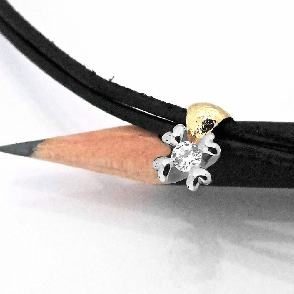 Vedhæng ROYAL HEART 0.09ct - 14kt