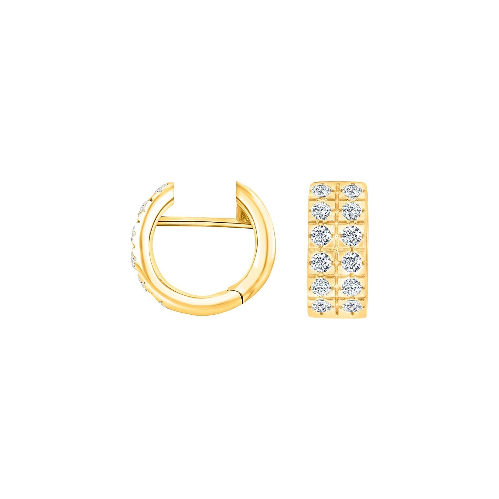 Heide Heinzendorff Sølv system-creoler m/cz Dita 13x5,5mm