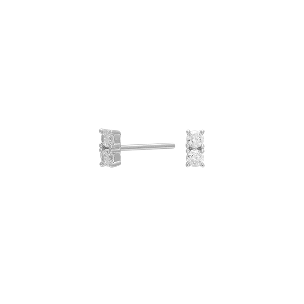 Rhd. Sølv ørestikker EVENOR 5mm – Ring i rhodineret sølv fra Joanli Nor – Varenr. '30452270900