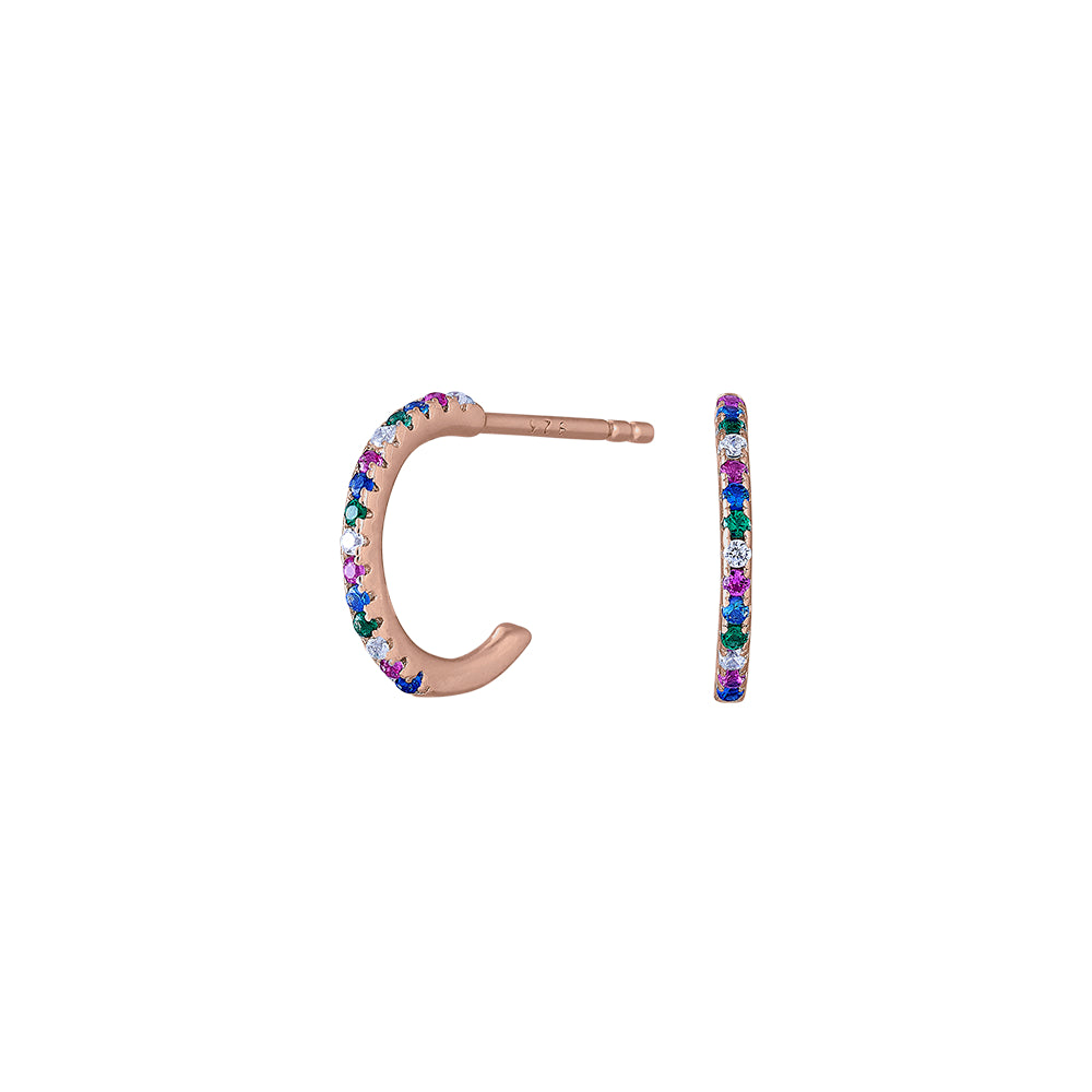 Rosaforgyldt sølv  creol FIRANOR 12mm – Ring i rhodineret sølv fra Joanli Nor – Varenr. '30452507900