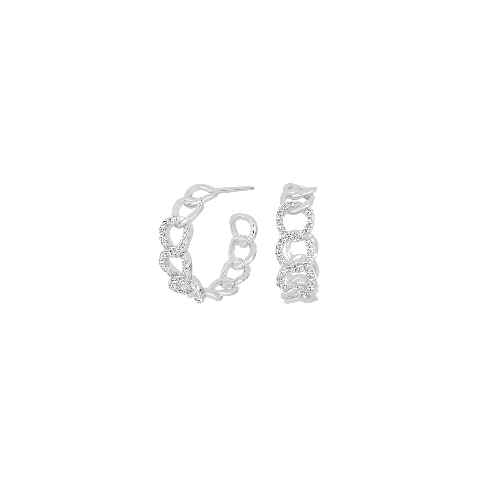 Rhod. sølv creoler JASMINNOR – Ring i rhodineret sølv fra Joanli Nor – Varenr. '30453350900
