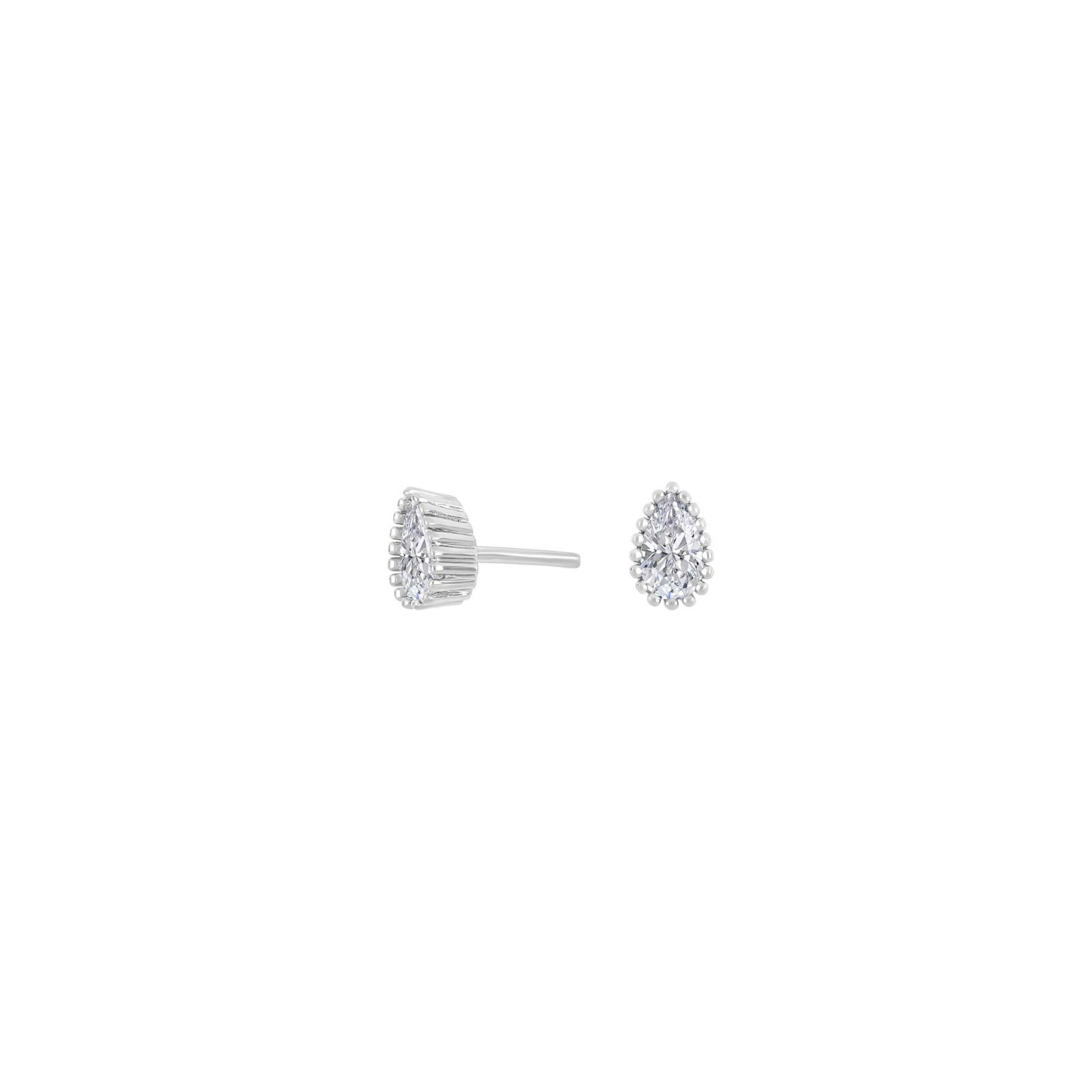 Rhd. Sølv ørestikker 6mm JOKINOR – Ring i rhodineret sølv fra Joanli Nor – Varenr. '30453460900
