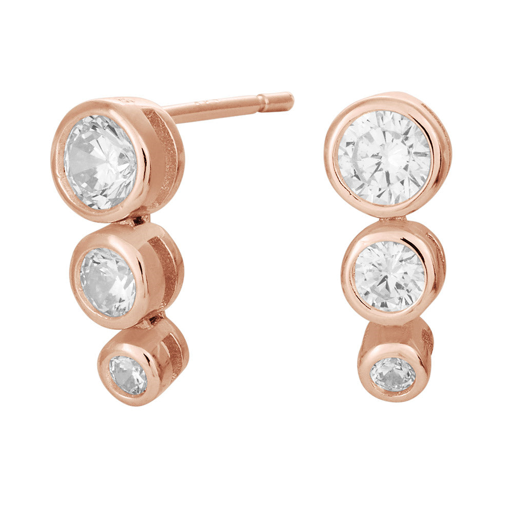 SWAROVSKI by JLN rfg. sølv øreri AMYNOR 12mm, fra Joanli Nor