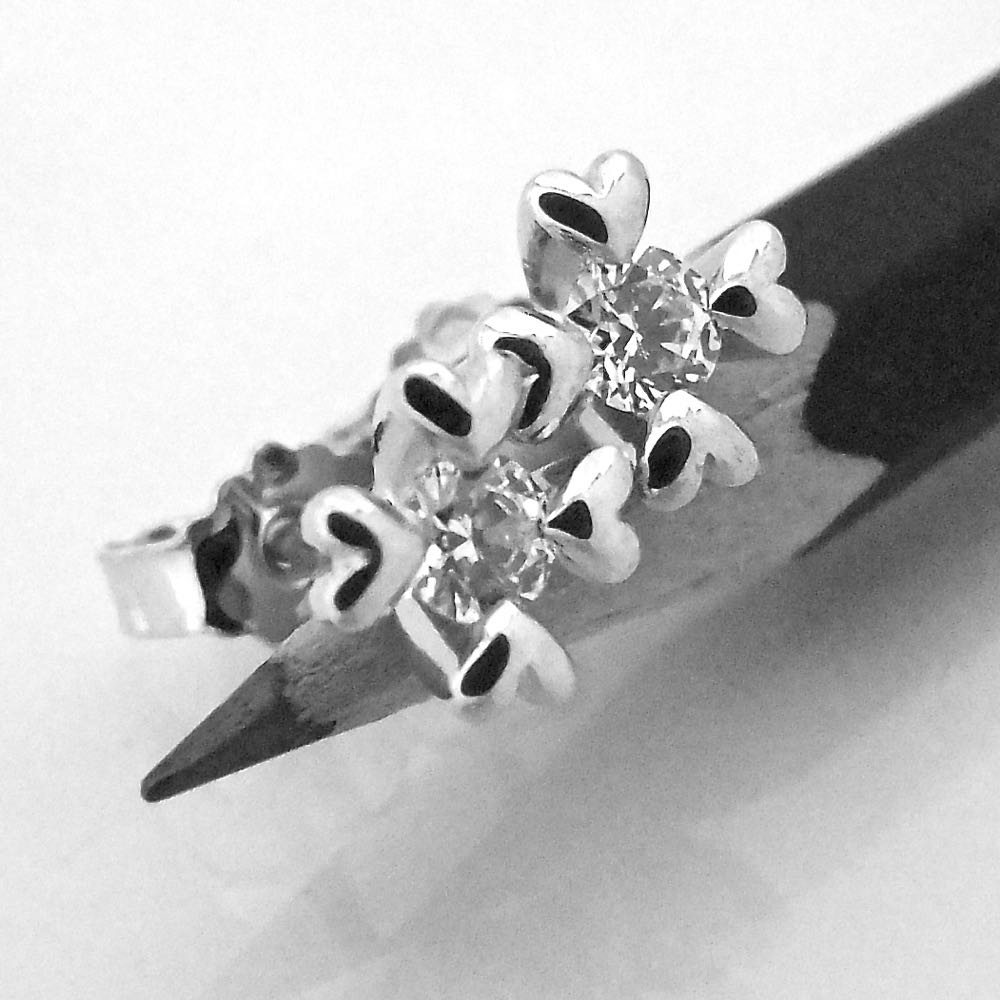 Øreringe ROYAL HEART 0.28ct - 14kt