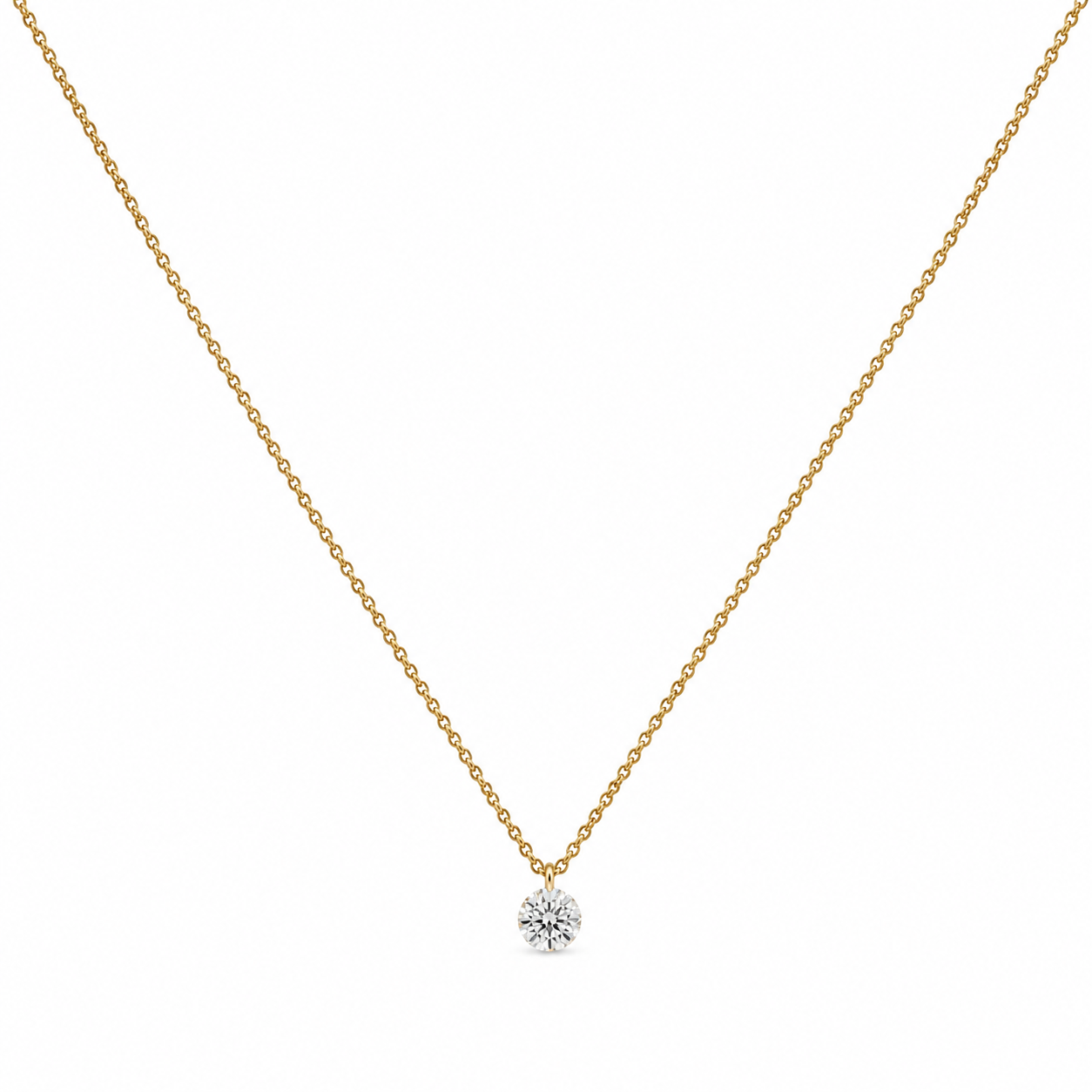 Laxmi 14kt kæde m. diamant
