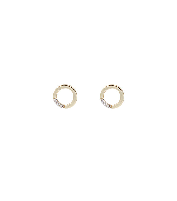 L&G - Ørestik 14 kt. cirkel 0,01 WSI