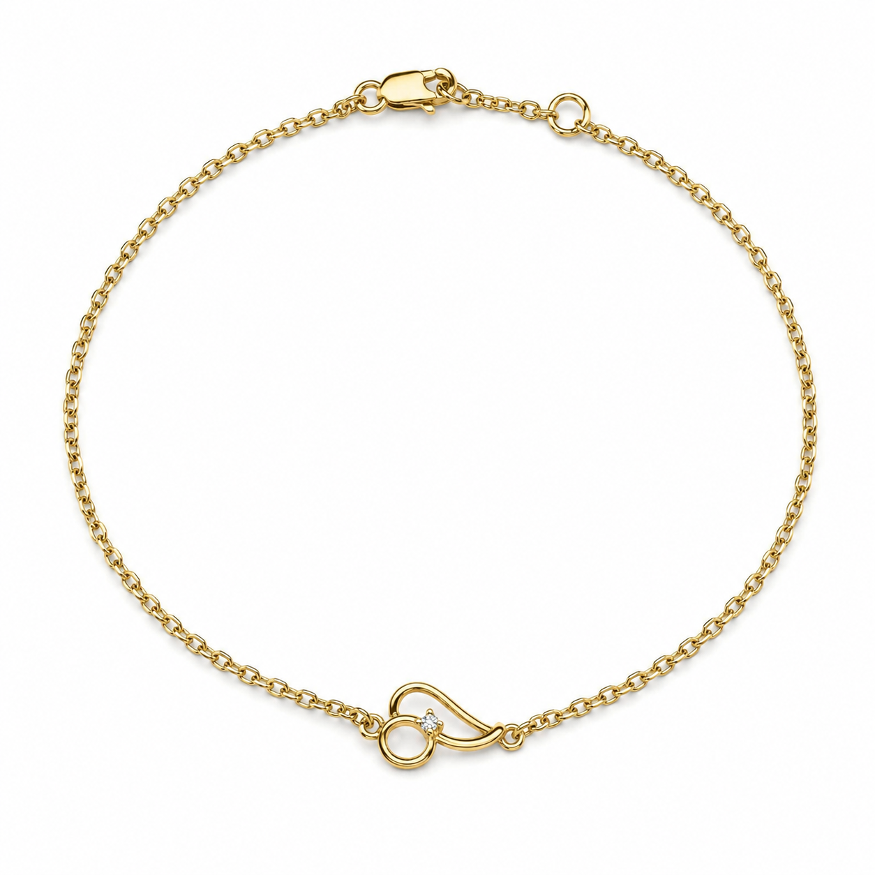 Blomster Jewelery armbånd M. Diamant 14KT.