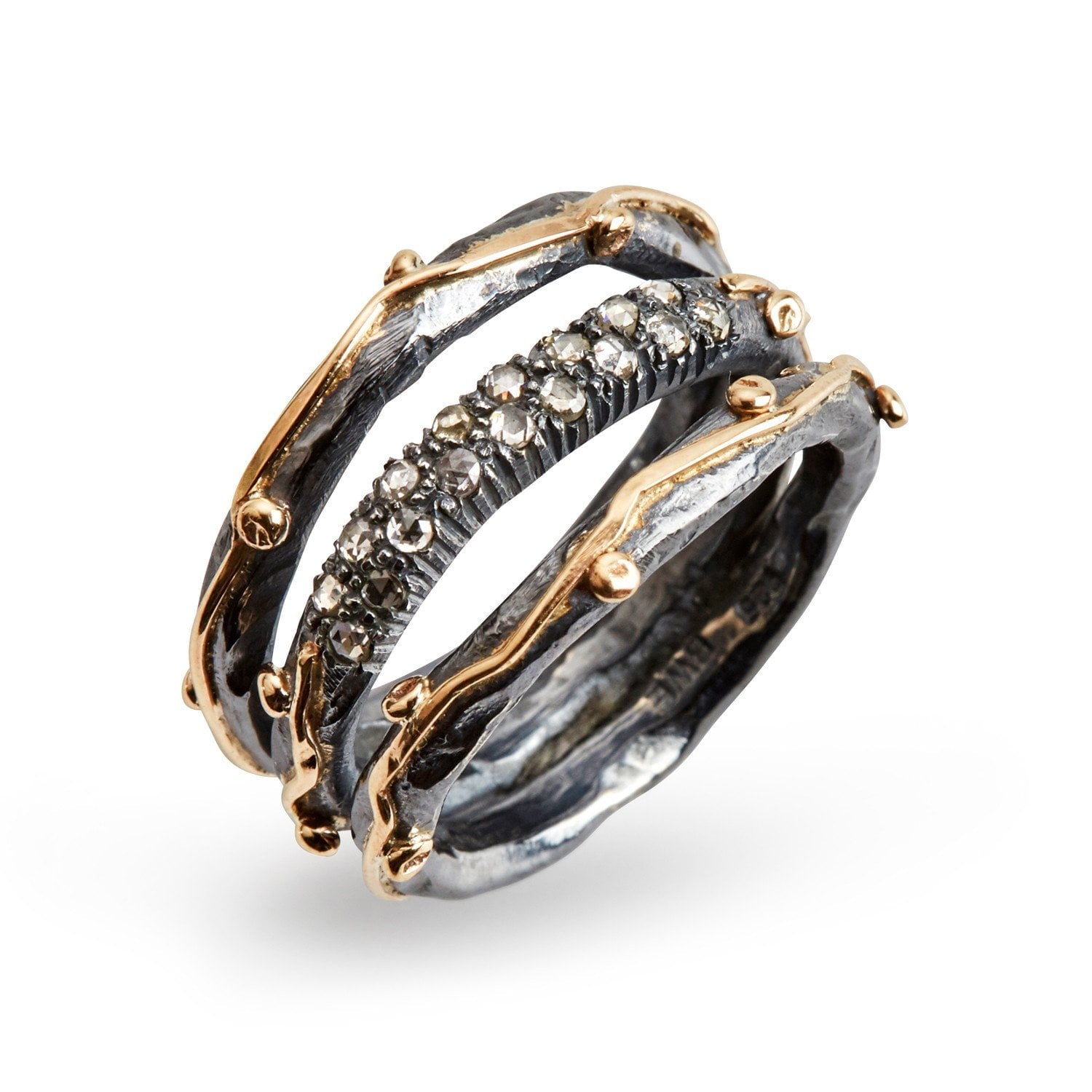 Ring Zeus Tribeca Pavé – Smykke i sølv fra ByBirdie – Varenr. '50110154
