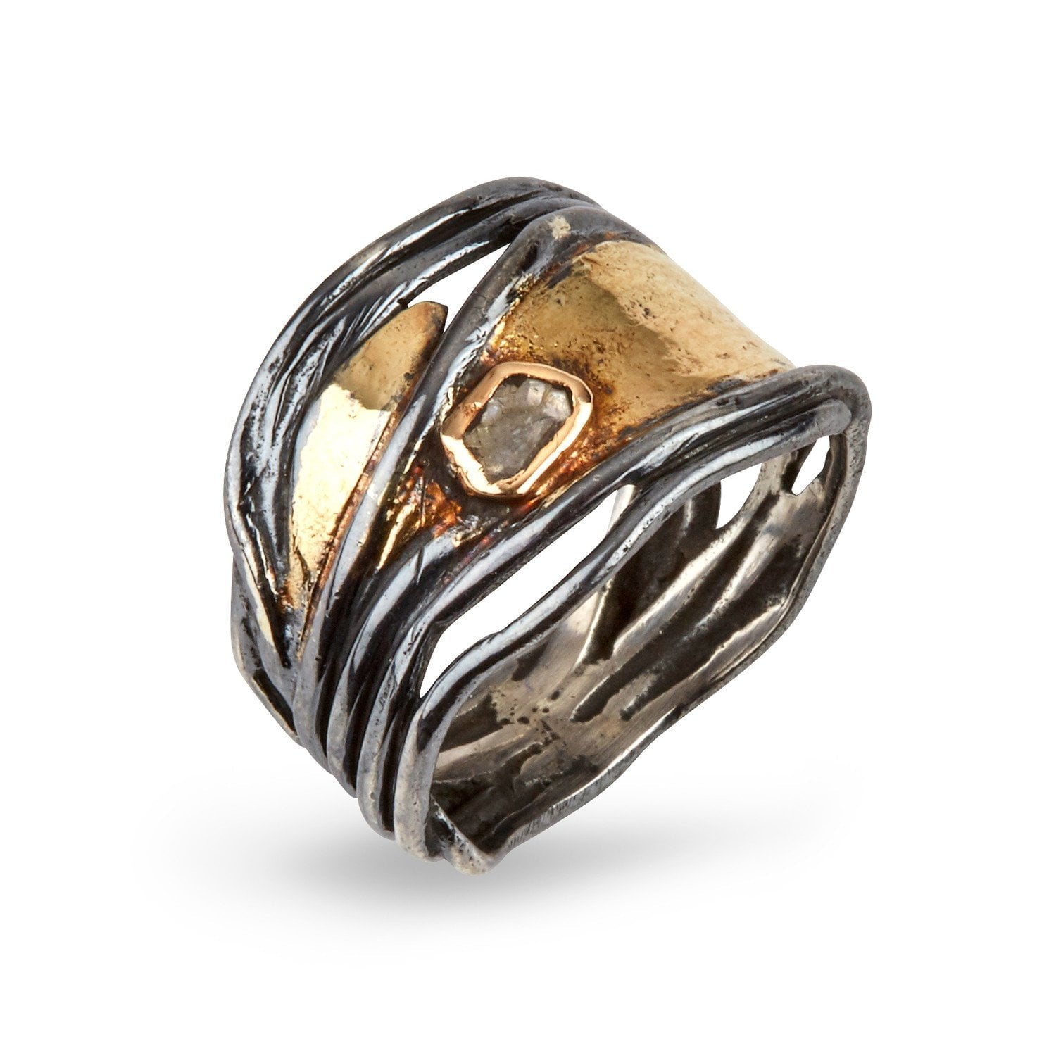 Ring Hubble Gold – Smykke i sølv fra ByBirdie – Varenr. '50110157