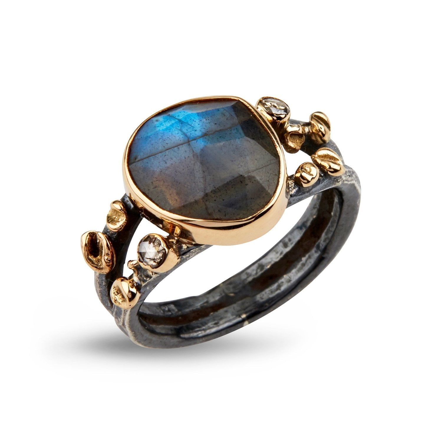 Gili Abyss Labradorite Ring – Smykke i sølv fra ByBirdie – Varenr. 50110169B