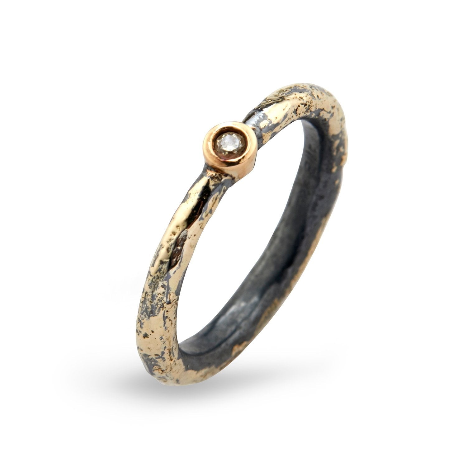 Ring Heritage Golden Single – Smykke i sølv fra ByBirdie – Varenr. '50110173