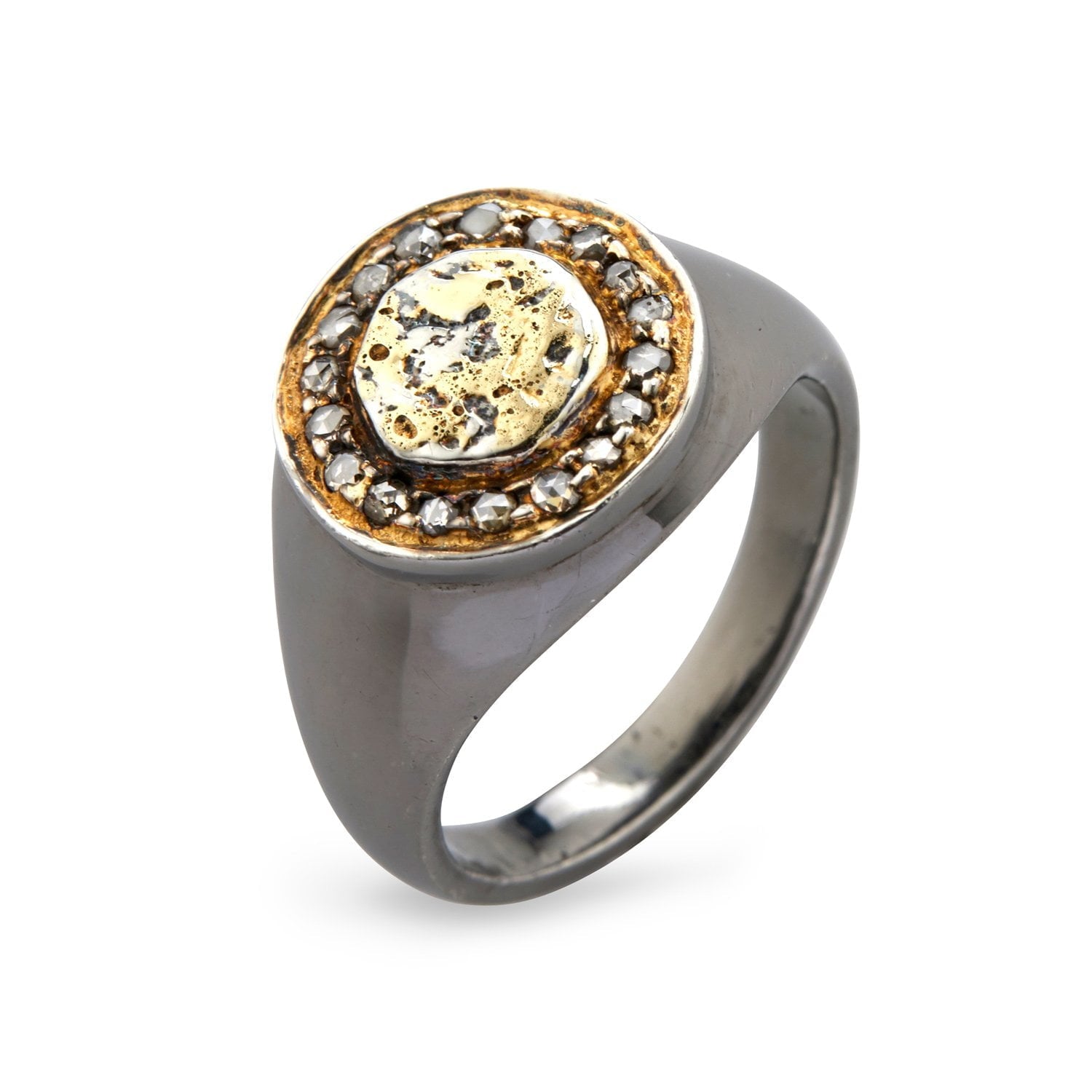 Ring Freja Coin Pavé – Smykke i sølv fra ByBirdie – Varenr. '50110181