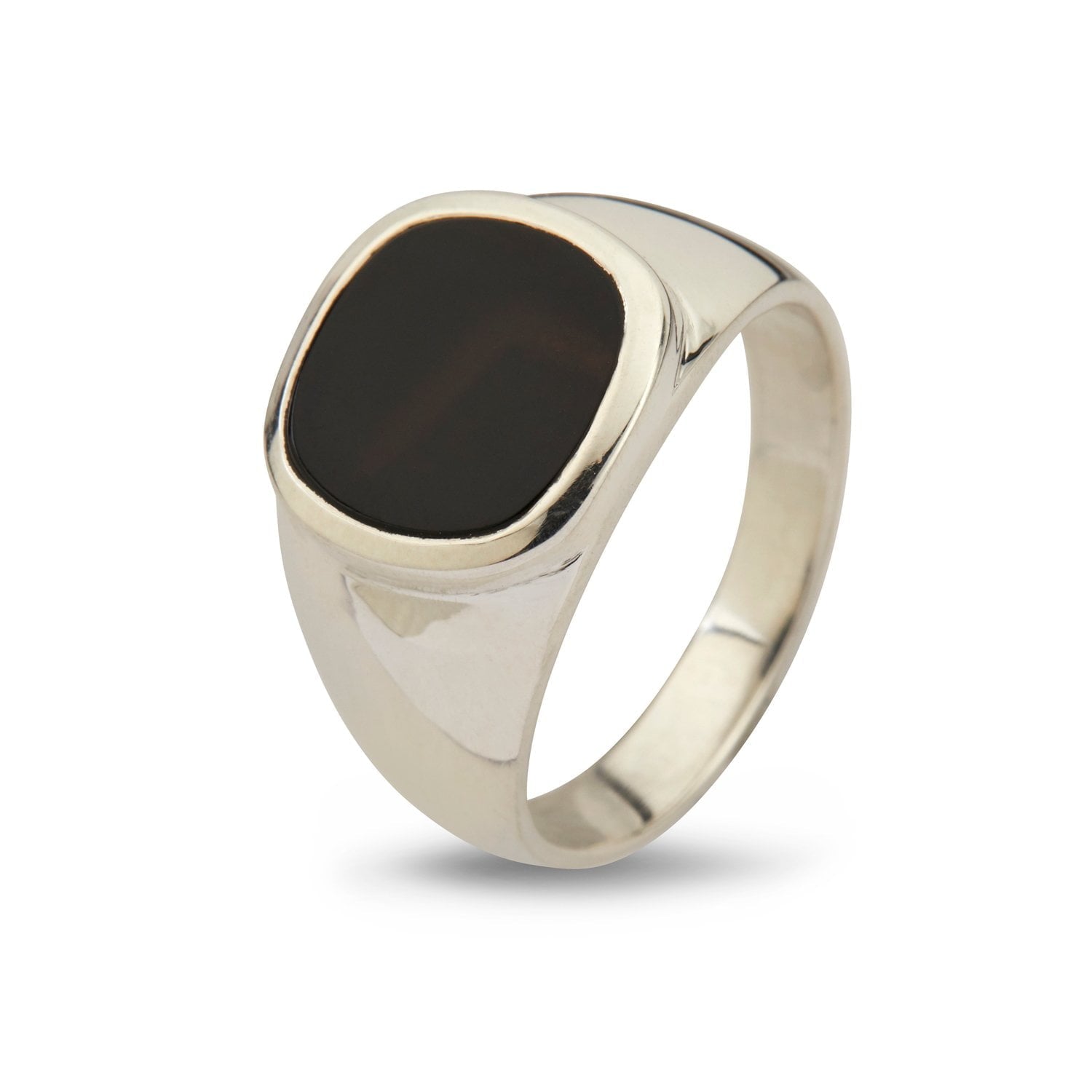 Ring Cushion Black Onyx – Smykke i sølv fra ByBirdie – Varenr. 50110190D