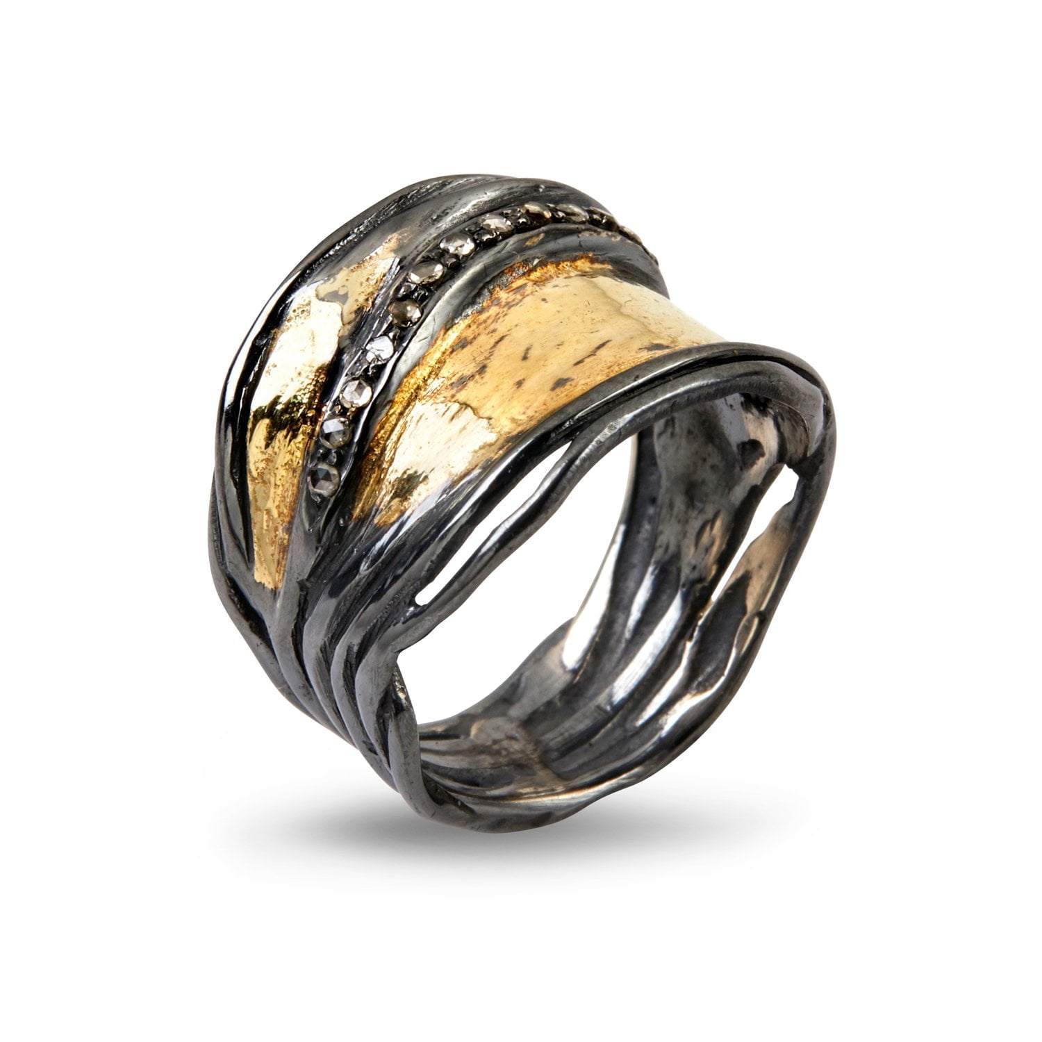 Ring Nebula Pavé Slim – Smykke i sølv fra ByBirdie – Varenr. '50110193