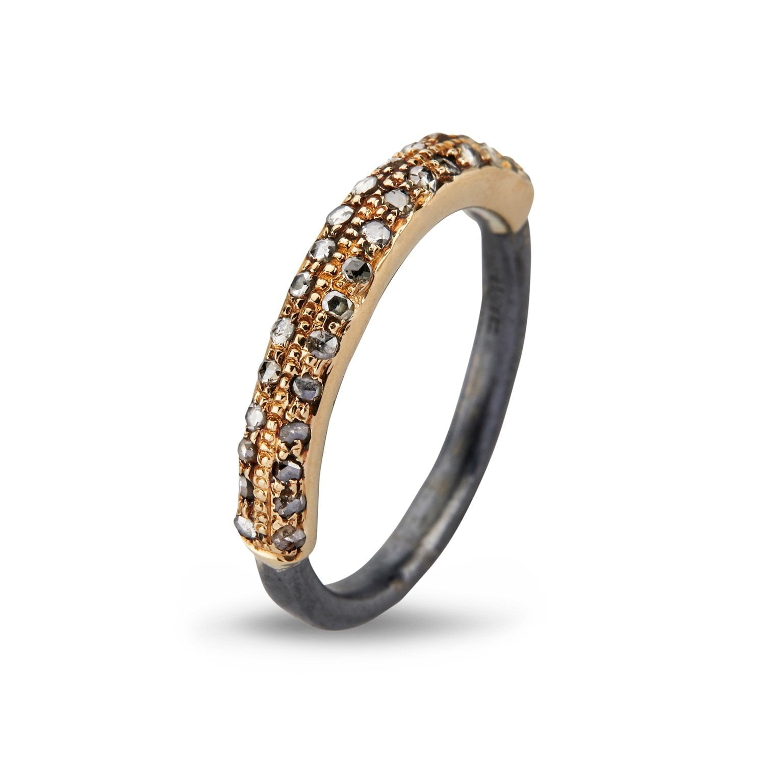 Ring Victoria Plain Pavé – Smykke i sølv fra ByBirdie – Varenr. '50110260