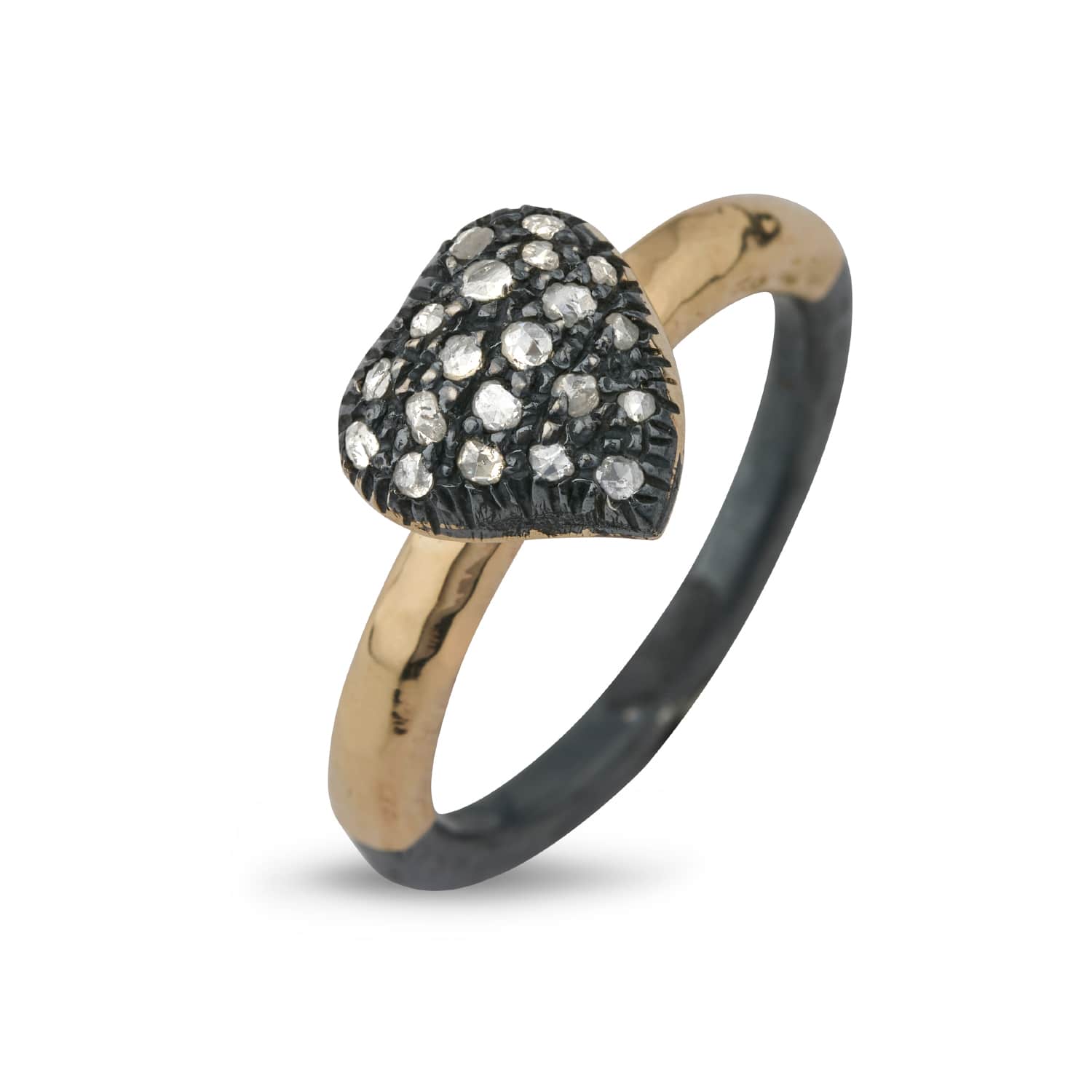 Ring Victoria Heart Pavé – Smykke i sølv fra ByBirdie – Varenr. '50110293