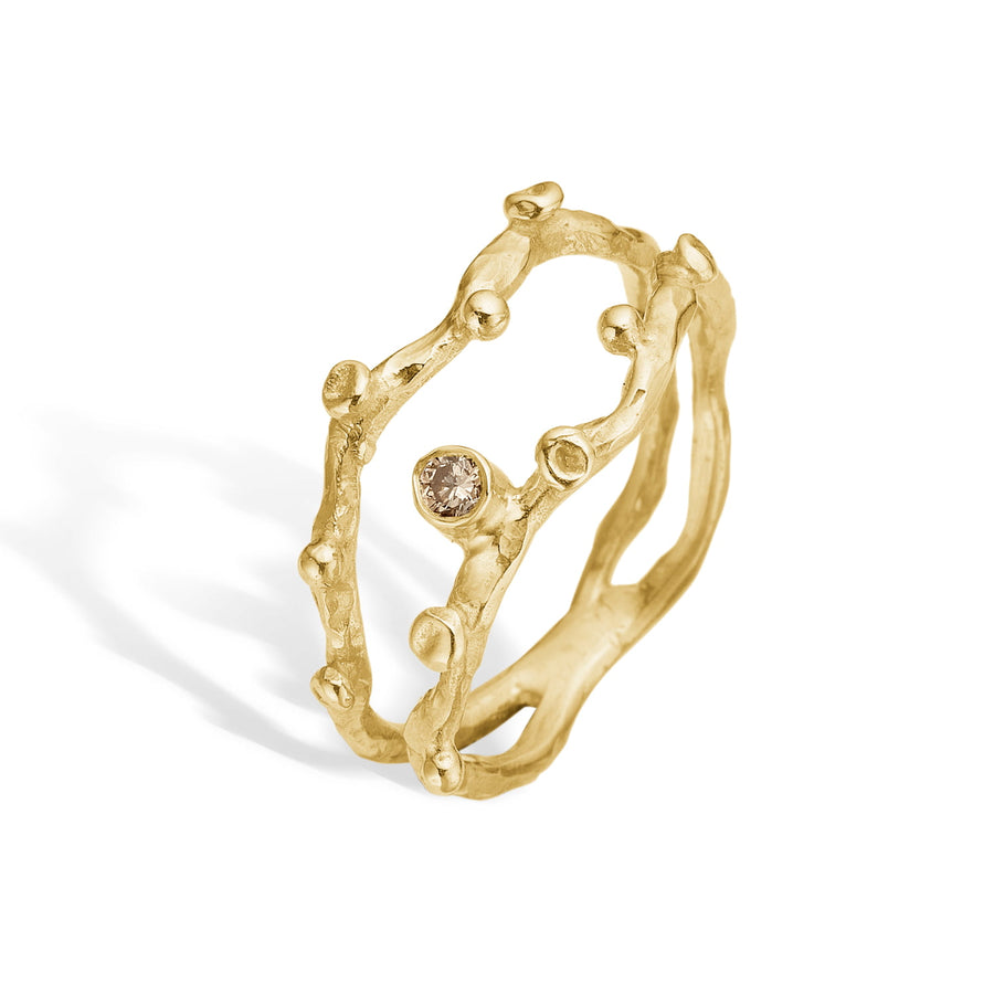 ByBirdie Ring Zenith Duo 14kt ring 14 karat guld produktbillede 1