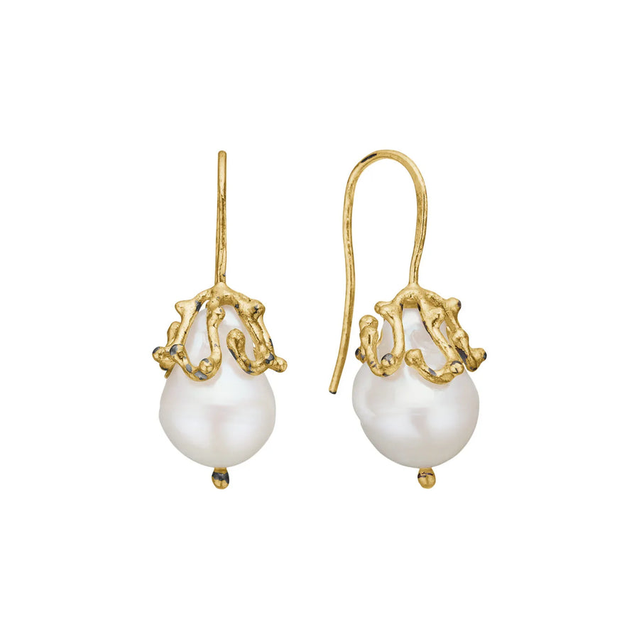 ByBirdie Ponte Golden Buds (S) Perleøreringe øreringe perle produktbillede 1
