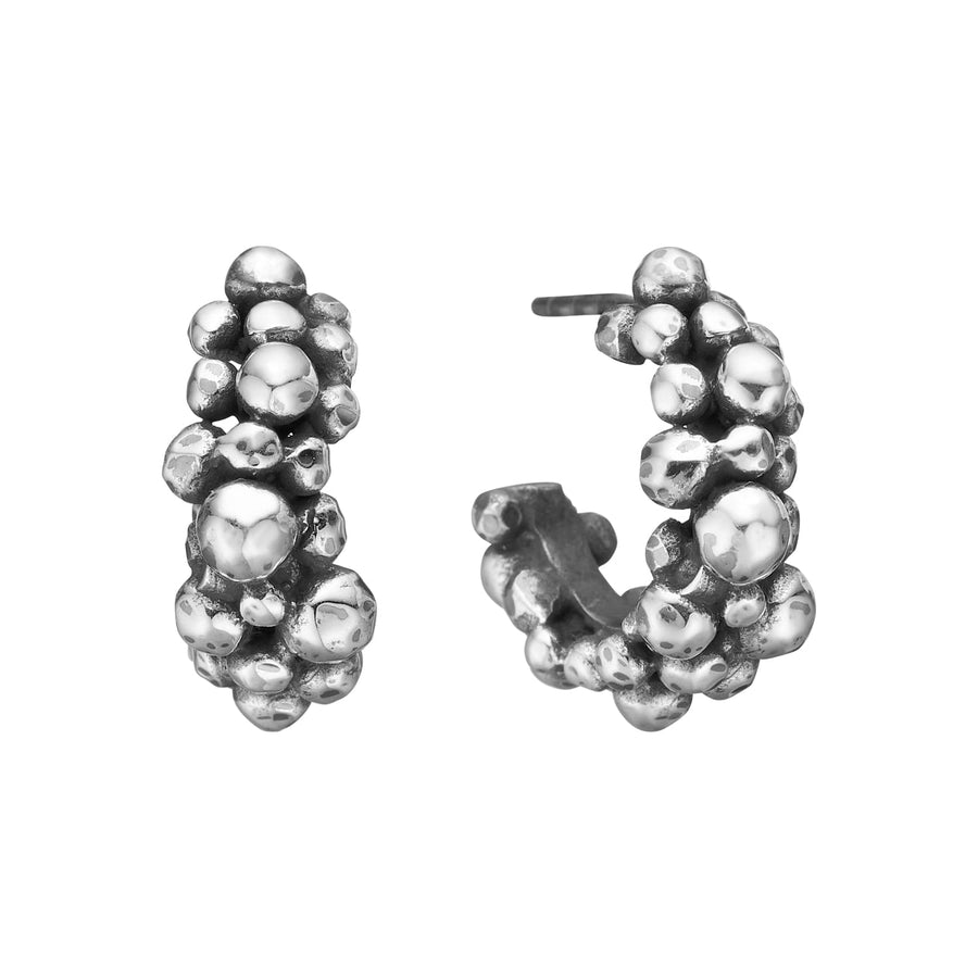 ByBirdie Rose Buds Silver Cluster-3 Creol creoler 925 sterling sølv produktbillede 1