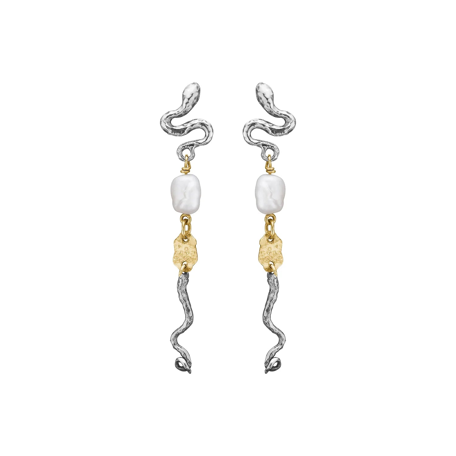 ByBirdie Serpent Perle Øreringe 50811556P