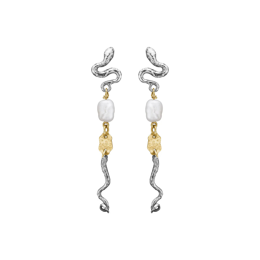 ByBirdie Serpent Perle Øreringe 50811556P øreringe perle produktbillede 1